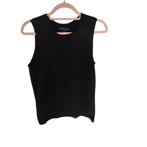 Grace Cashmere Black Sleeveless Shell Tank Sweater